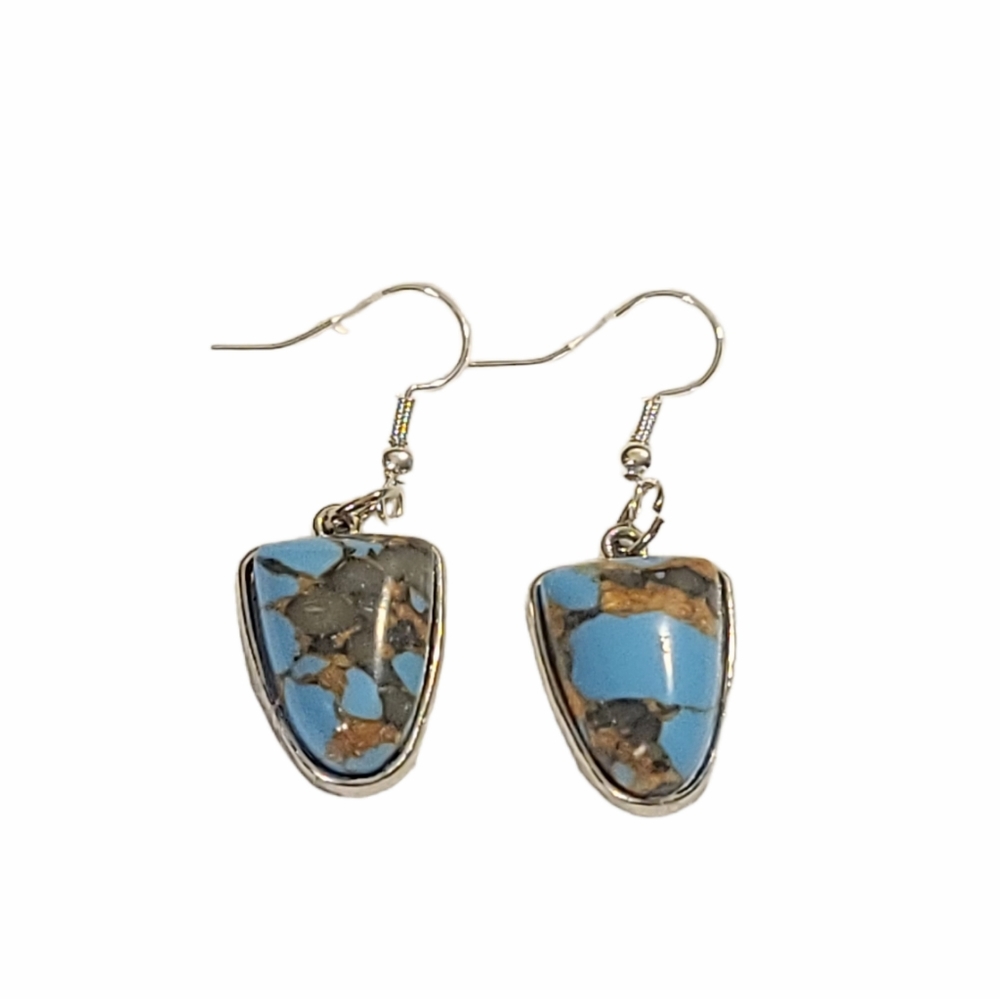 NEW Silver Turquoise Earrings